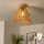 Brilagi - CERIA BOHO LED felületre szerelhető csillár 1xE27/40W/230V, átmérő 30 cm, barna/tölgy