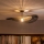Brilagi - CERIA BOHO LED felületre szerelhető csillár 1xE27/60W/230V, átm. 80 cm, fekete/barna/fekete