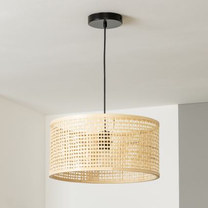 Brilagi - CERIA BOHO LED függőlámpa kábelen 1xE27/40W/230V, átm. 40 cm, bambusz