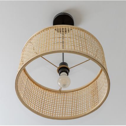 Brilagi - CERIA BOHO LED függőlámpa kábelen 1xE27/40W/230V, átm. 40 cm, bambusz