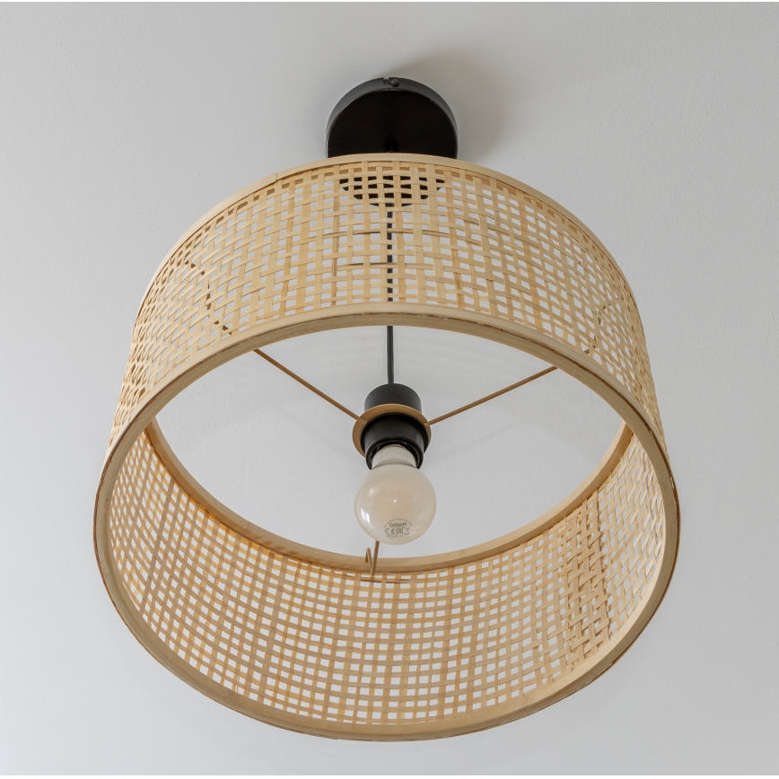 Brilagi - CERIA BOHO LED függőlámpa kábelen 1xE27/40W/230V, átm. 40 cm, bambusz