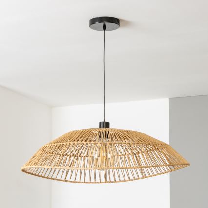 Brilagi - CERIA BOHO LED zsinóros függeszték, 1xE27/40W/230V, átm. 70 cm, barna