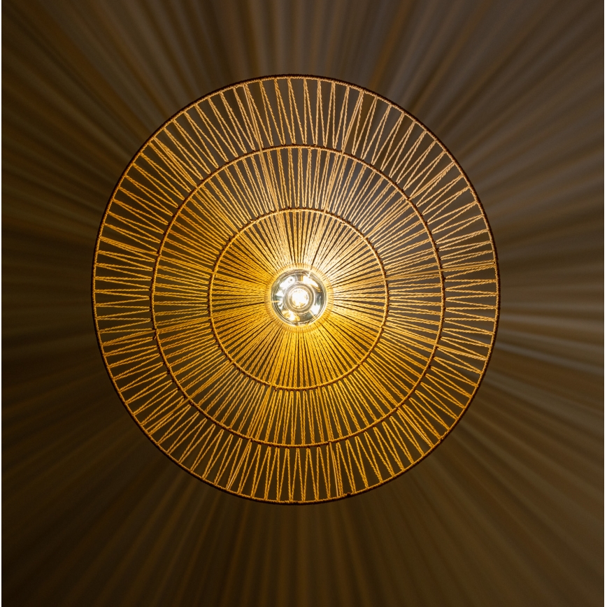Brilagi - CERIA BOHO LED zsinóros függeszték, 1xE27/40W/230V, átm. 70 cm, barna