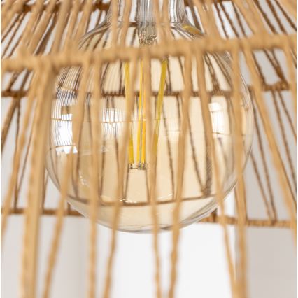 Brilagi - CERIA BOHO LED zsinóros függeszték, 1xE27/40W/230V, átm. 70 cm, barna