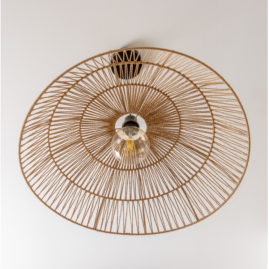 Brilagi - CERIA BOHO LED zsinóros függeszték, 1xE27/40W/230V, átm. 70 cm, barna