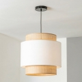 Brilagi - CERIA kábeles függőlámpa 1xE27/40W/230V Ø 30 cm fekete/bézs/fehér