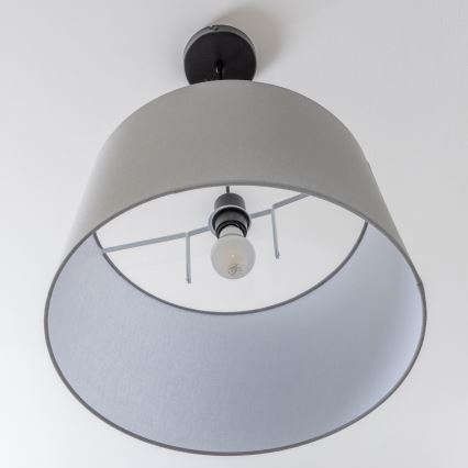 Brilagi - CERIA kábelre függesztett LED csillár, 1xE27/40W/230V, átmérő 45 cm, szürke