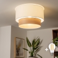 Brilagi - CERIA LED felületre szerelhető csillár 1xE27/40W/230V Ø 50 cm fehér/bézs