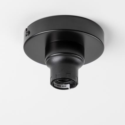 Brilagi - CERIA LED felületre szerelhető csillár, 1xE27/40W/230V, Ø 50 cm, fekete/bézs