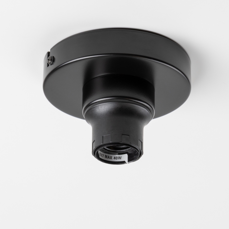 Brilagi - CERIA LED felületre szerelhető csillár, 1xE27/40W/230V, Ø 50 cm, fekete/bézs