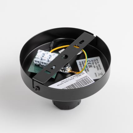 Brilagi - CERIA LED felületre szerelhető csillár, 1xE27/40W/230V, Ø 50 cm, fekete/bézs