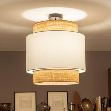 Brilagi - CERIA LED felületre szerelhető csillár 1xE27/60W/230V átmérő 40 cm fekete/bézs/fehér