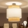 Brilagi - CERIA LED felületre szerelhető csillár 1xE27/60W/230V átmérő 40 cm fekete/bézs/fehér