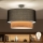 Brilagi - CERIA LED felületre szerelhető csillár 1xE27/60W/230V, átmérő 50 cm, fekete/bézs