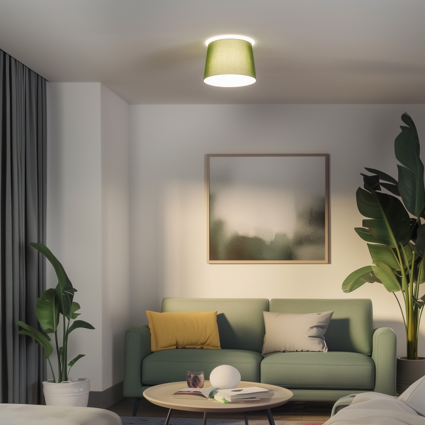 Brilagi - CERIA LED felületre szerelt csillár 1xE27/40W/230V, Ø 30 cm, zöld