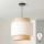 Brilagi - CERIA LED függeszték kábellel 1xE27/40W/230V Ø 30 cm fekete/bézs/fehér