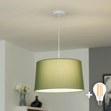 Brilagi - CERIA LED függőlámpa kábelen 1xE27/40W/230V, átm. 45 cm, zöld