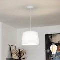 Brilagi - CERIA LED kábellel függesztett függőlámpa 1xE27/40W/230V átm. 30 cm fehér