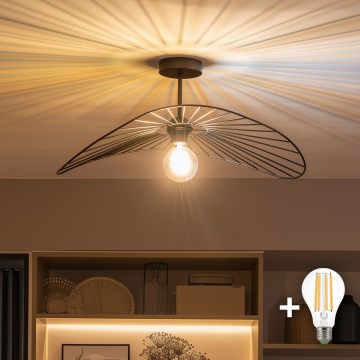 Brilagi - CERIA WIRE LED felületre szerelhető csillár 1xE27/60W/230V 40x56 cm fekete