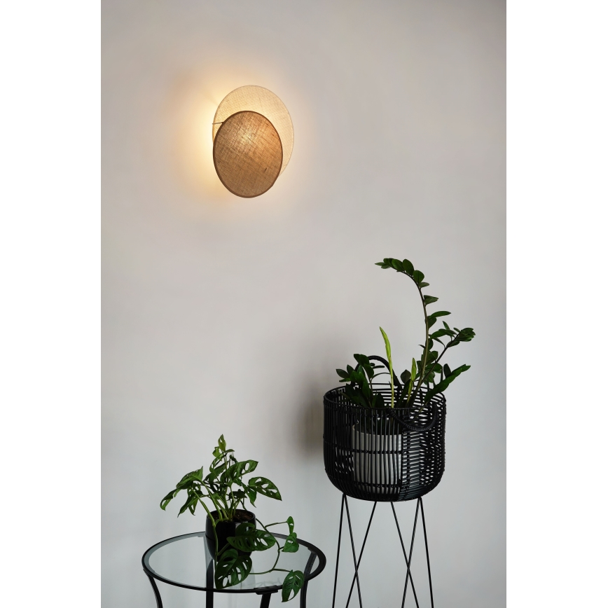 Brilagi - Fali lámpa CIRCLES 1xE27/15W/230V 35x32 cm bézs/krém