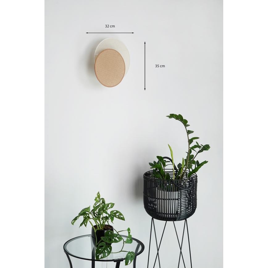 Brilagi - Fali lámpa CIRCLES 1xE27/15W/230V 35x32 cm bézs/krém