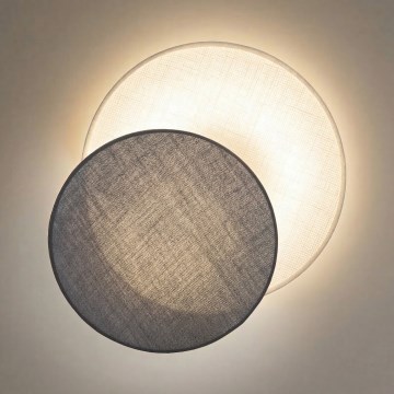 Brilagi - CIRCLES fali lámpa 1xE27/60W/230V átm. 35 cm krémszínű/szürke