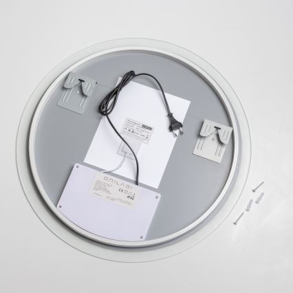 Brilagi - LED fürdőszobai fűtött tükör CLARA ECO LED/12W/230V átm. 60 cm IP44 CRI 90 fényerőszabályozható + CCT