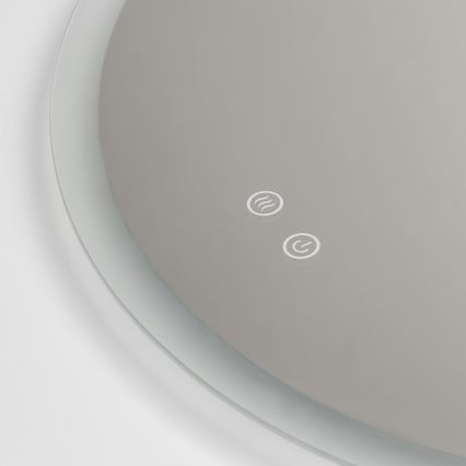 Brilagi - CLARA PRO LED fürdőszobai fűthető tükör LED/19W/230V, átmérő 60 cm, IP44, CRI 90, dimmelhető + CCT
