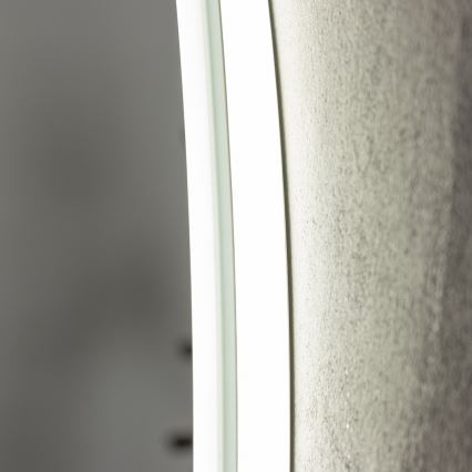 Brilagi - CLARA PRO LED fürdőszobai fűthető tükör LED/19W/230V, átmérő 60 cm, IP44, CRI 90, dimmelhető + CCT