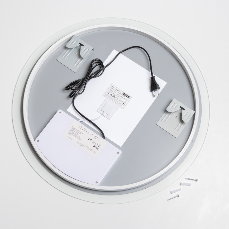 Brilagi - CLARA PRO LED fürdőszobai fűthető tükör LED/19W/230V, átmérő 60 cm, IP44, CRI 90, dimmelhető + CCT