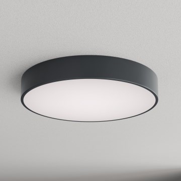 Brilagi - CLARE fürdőszobai mennyezeti lámpa mozgás- és alkonyatérzékelővel, 4xE27/24W/230V, átmérő 50 cm, antracit, IP54