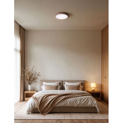 Brilagi - CLARE fürdőszobai mennyezeti lámpatest 3xE27/24W/230V átm. 40 cm IP54 barna