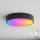 Brilagi - CLARE LED RGBW dimmelhető fürdőszobai mennyezeti lámpa 3xE27/9W/230V 2700-6500K átmérő 40 cm IP54 Wi-Fi fekete