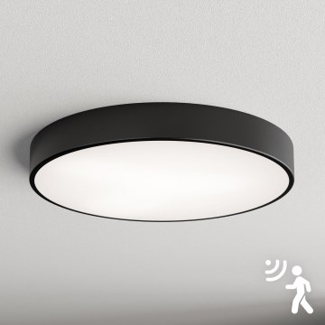 Brilagi - CLARE mennyezeti lámpa érzékelővel, 5x E27 / 40W / 230V, Ø 60 cm, fekete