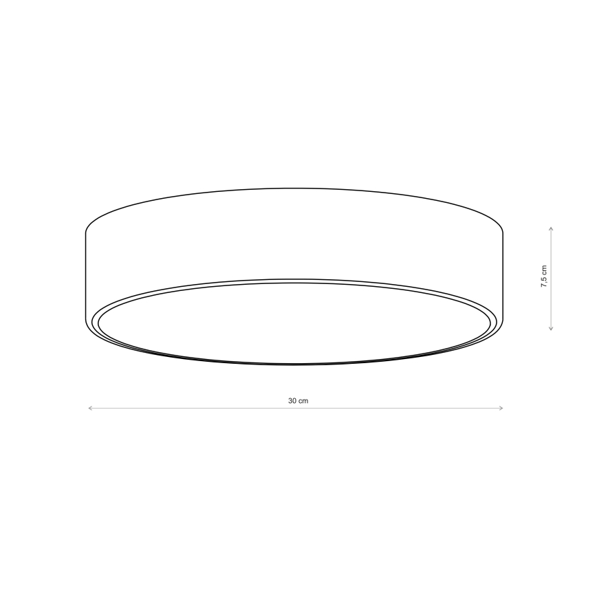Brilagi - CLARE mennyezeti lámpatest 2xE27/24W/230V, átmérő 30 cm, rózsaszín