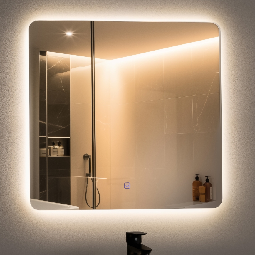 Brilagi - LED fürdőszobai tükör COMO LED/24W/230V 60x60 cm IP44 CRI 90 dimmelhető + CCT