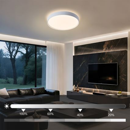 Brilagi - LED fényerőszabályozható mennyezeti lámpa CORVO LED/54W/230V 3000–6000 K fehér átm. 40 cm + távirányító