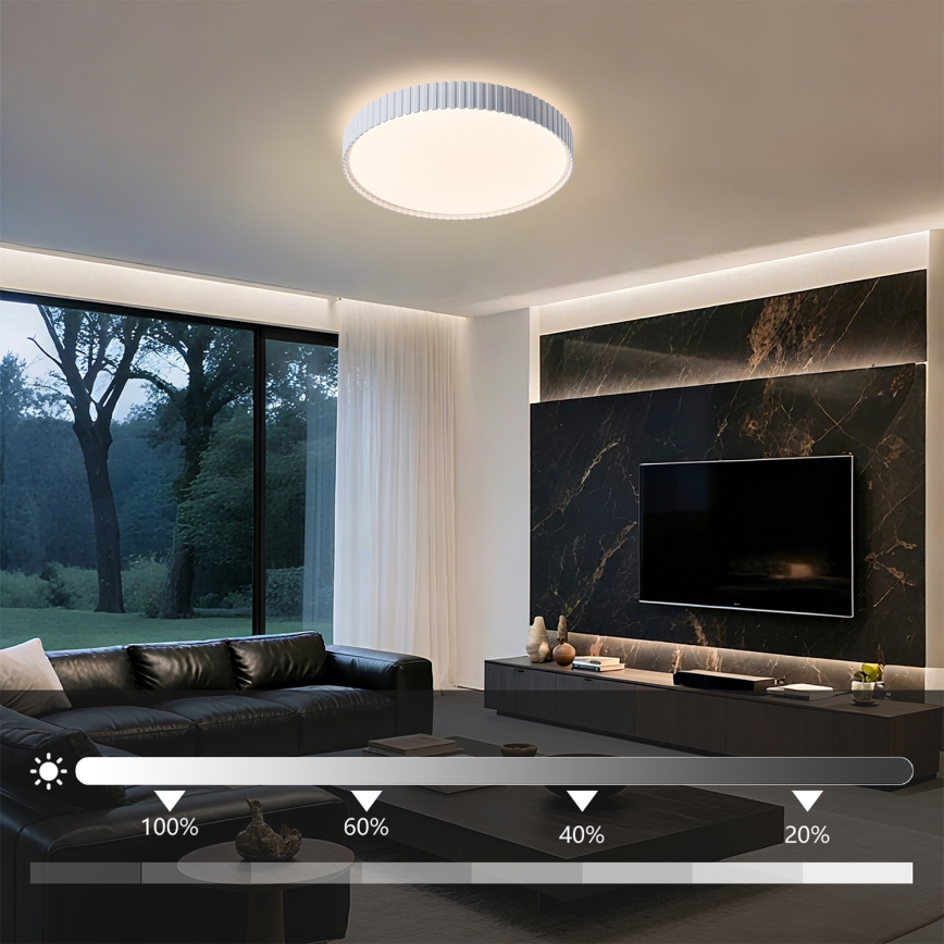 Brilagi - LED fényerőszabályozható mennyezeti lámpa CORVO LED/54W/230V 3000–6000 K fehér átm. 40 cm + távirányító