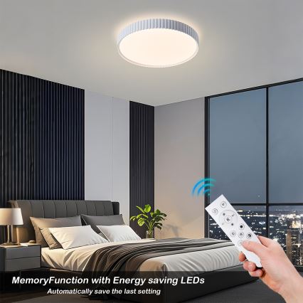 Brilagi - LED fényerőszabályozható mennyezeti lámpa CORVO LED/54W/230V 3000–6000 K fehér átm. 40 cm + távirányító