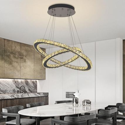 Brilagi - Dimmelhető LED kábeles csillár COSMOWAVE LED/115W/230V 3000-6500K + távirányító