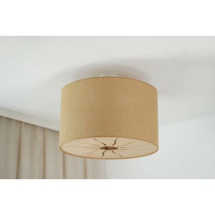 Brilagi - Mennyezeti lámpa COUNTRY ROLLER 1xE27/15W/230V átm. 45 cm bézs