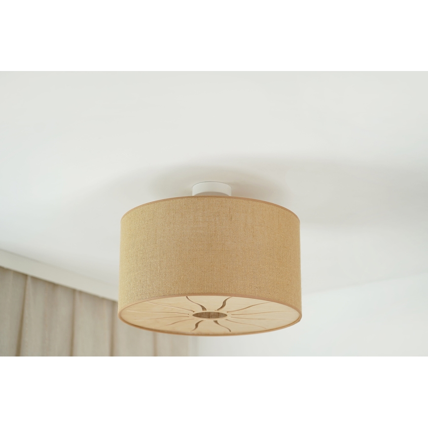 Brilagi - Mennyezeti lámpa COUNTRY ROLLER 1xE27/15W/230V átm. 50 cm bézs