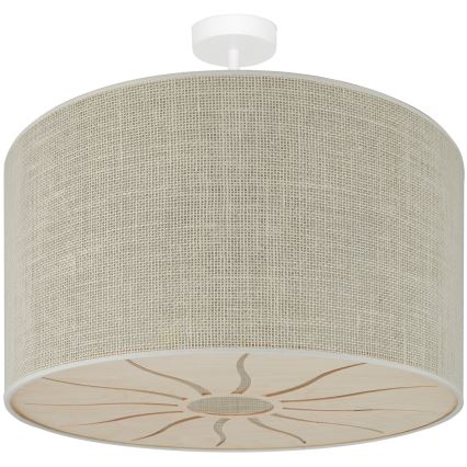 Brilagi - Mennyezeti lámpa COUNTRY ROLLER 1xE27/15W/230V átm. 50 cm krémszínű