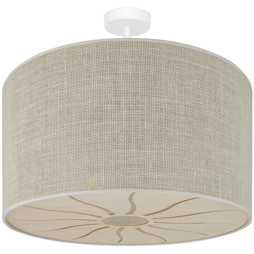 Brilagi - Mennyezeti lámpa COUNTRY ROLLER 1xE27/15W/230V átm. 50 cm krémszínű