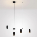 Brilagi - CRANE kábeles csillár 4xGU10/30W/230V fekete