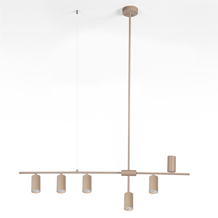 Brilagi - CRANE kábeles csillár 6xGU10/30W/230V bézs