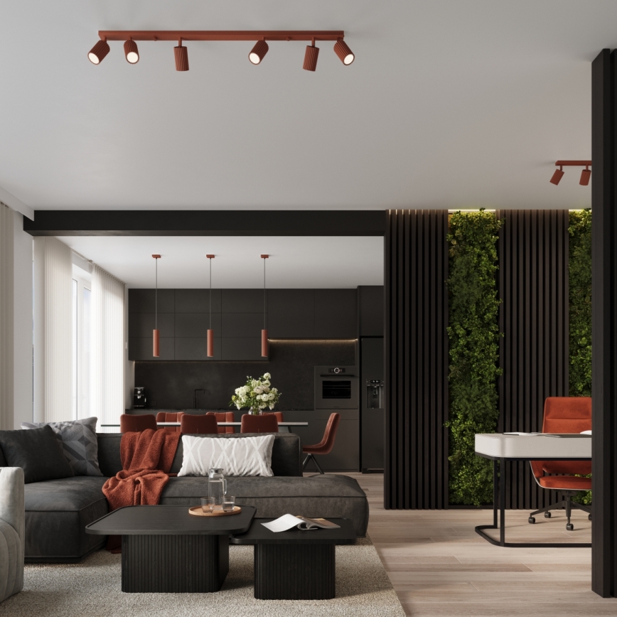 Brilagi - CRESTO kábeles függeszték 1xGU10/10W/230V piros