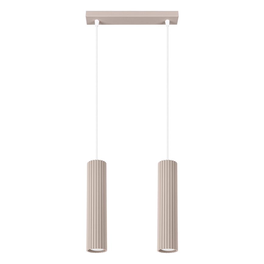 Brilagi - CRESTO LED csillár, kábelre függeszthető, 2xGU10/10W/230V, taupe