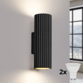 Brilagi - CRESTO LED fali lámpa 2xGU10/10W/230V 20 cm fekete