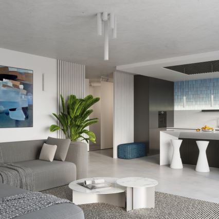 Brilagi - CRESTO LED függeszték kábelen, 1xGU10/10W/230V, fehér